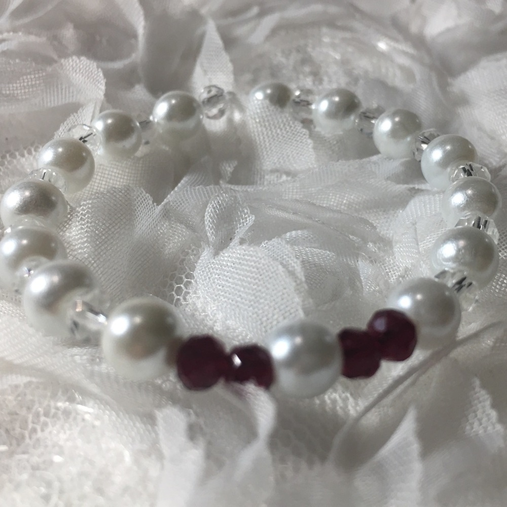 🎂 January Kids Pearls Bracelet